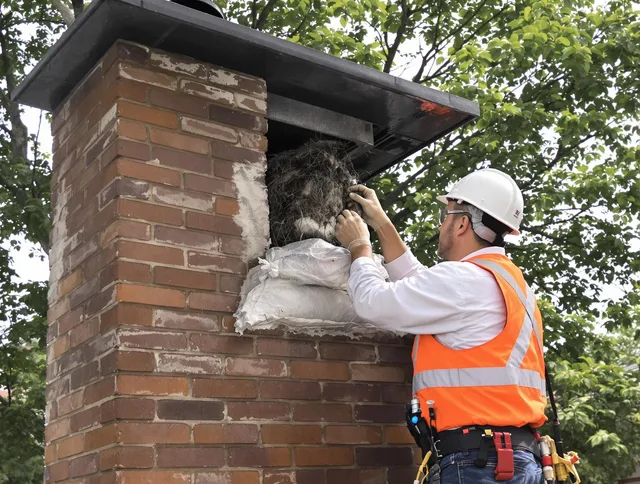 Humane removal of debris and animals by Wolcott Chimney Sweep in Wolcott, CT