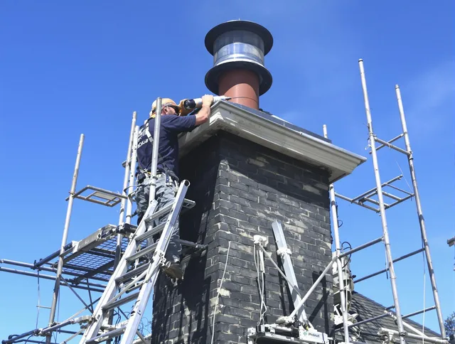 Sturdy chimney crown finished by Wolcott Chimney Sweep in Wolcott, CT