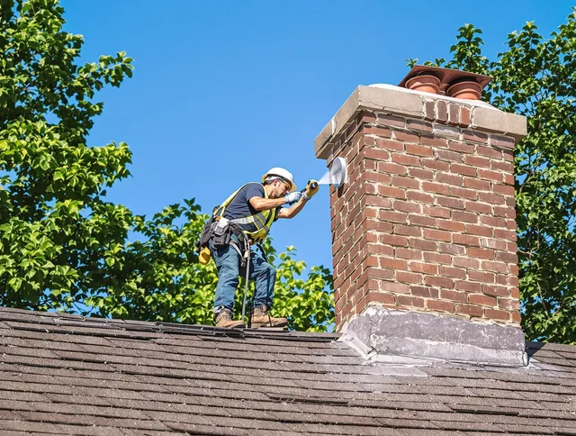 Wolcott Chimney Sweep performing an inspection with advanced tools in Wolcott, CT