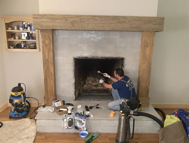 Detailed creosote removal process by Wolcott Chimney Sweep in Wolcott, CT